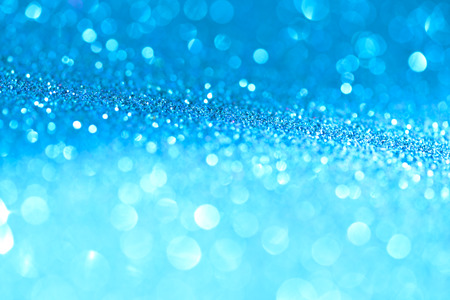 blue abstract glitter Bokeh backgroundの写真素材
