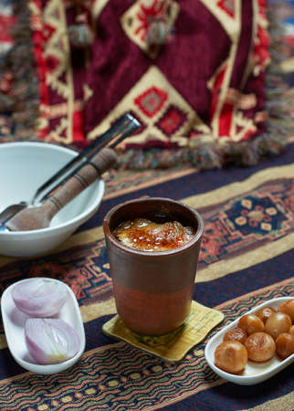 Azerbaijani cuisine dish called Piti