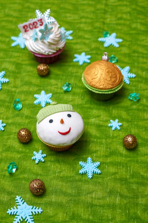 Cake sweetness in the image of Santa Claus Christmas 2023の写真素材