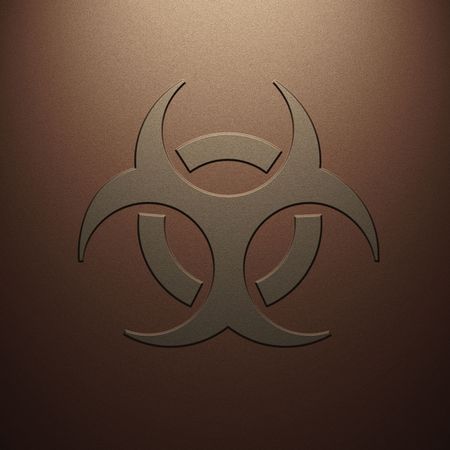 High resolution image symbol on a metal background. 3d illustration.の写真素材