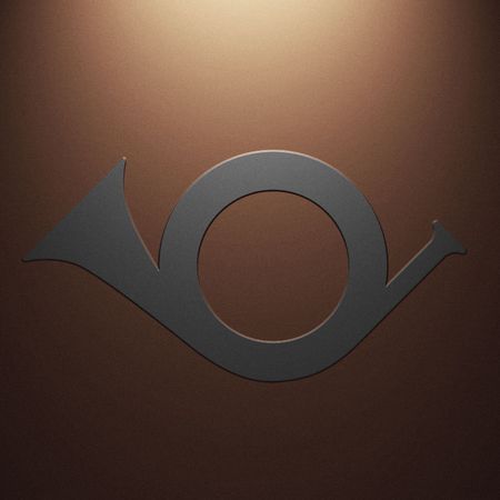 High resolution image symbol on a metal background. 3d illustration.の写真素材