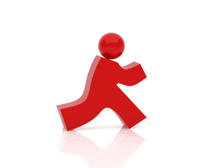 High resolution image people. 3d illustration over  white backgrounds.の写真素材