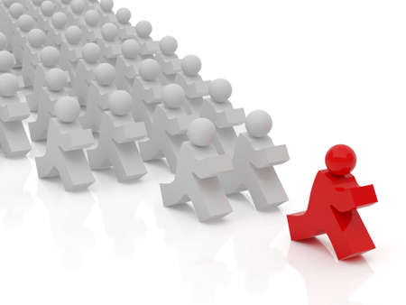 High resolution image people. 3d illustration over  white backgrounds.の写真素材