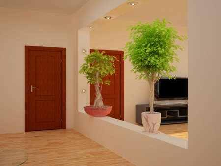High resolution image interior. 3d illustration modern interior.の写真素材
