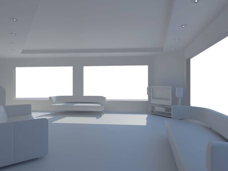 High resolution image interior. 3d illustration modern interior.の写真素材