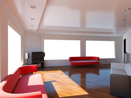 High resolution image interior. 3d illustration modern interior.の写真素材