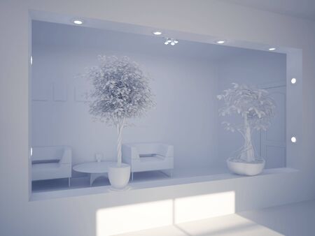 High resolution image interior. 3d illustration modern interior.の写真素材