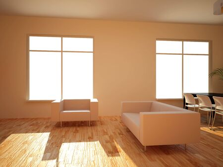 High resolution image interior. 3d illustration modern interior.の写真素材