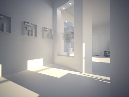 High resolution image interior. 3d illustration modern interior.の写真素材