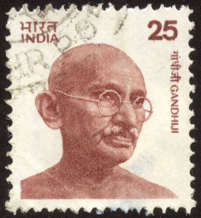 Mohandas Karamchand Gandhi was the pre-eminent political and spiritual leader of India during the Indian independence movement.のeditorial素材