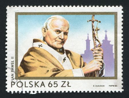 POLAND - CIRCA 1983: Second Visit of Pope John Paul, circa 1983.のeditorial素材
