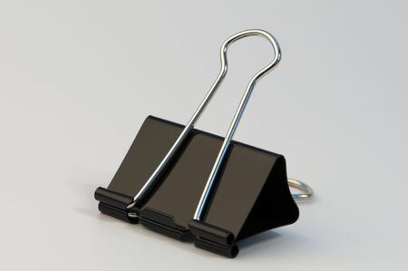 High resolution image.  Paper clips isolated over white background.