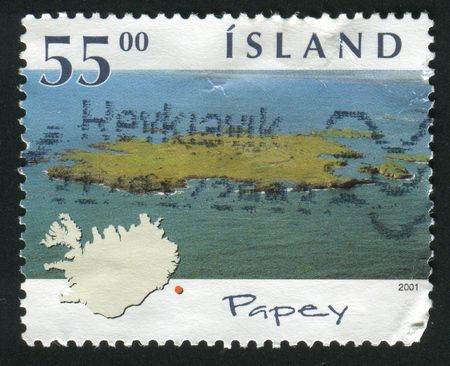 ICELAND - CIRCA 2001: Islands of Iceland. Papey, circa 2001.の写真素材