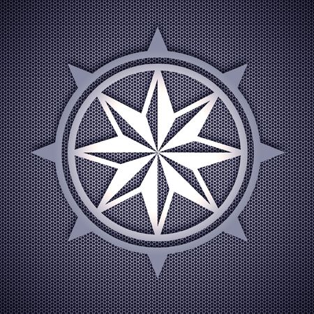 Oldstyle wind rose compass. High resolution image.