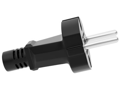 High resolution image. Power Plug - close up on power cord.