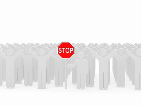 Men 3d rendered illustration isolated on white background. High resolution image.の写真素材