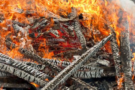 High resolution image. The fire burns. The big flame.