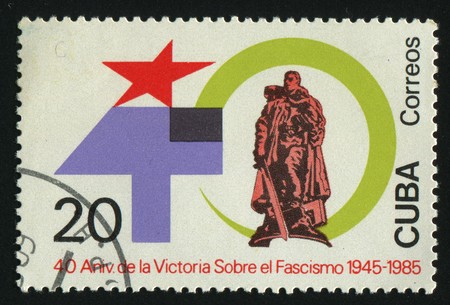 CUBA - CIRCA 1985: The Second World War end. Memorial Berlin-Treptow park, circa 1985.の写真素材