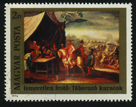 HUNGARY -CIRCA 1976: Camp of the Kurucs, circa 1976.の写真素材