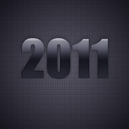 Happy new year 2011. High resolution 3d illustration. Calendar.