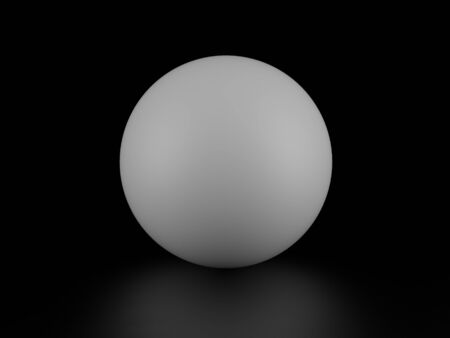 High resolution image. 3d render. Ball on a black background.の写真素材
