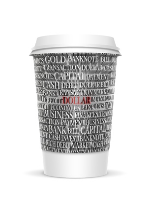 Plastic Coffee Cup Templates Over White Background Rendered Plastic Coffee Cup Templates Over White