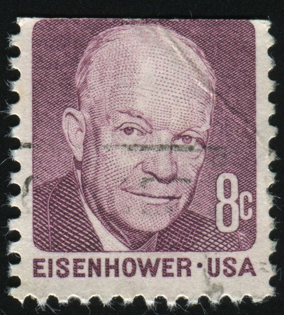 UNITED STATES - CIRCA 1970: stamp printed by United states, shows Dwight David Eisenhower, circa...
