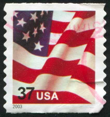 UNITED STATES - CIRCA 2003: stamp printed by United states, shows flag, circa 2003の写真素材