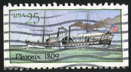 UNITED STATES - CIRCA 1989: stamp printed by United states, shows Steamboat, circa 1989