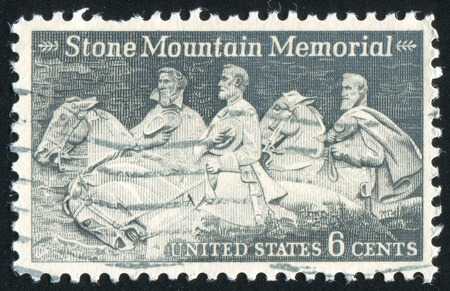 UNITED STATES - CIRCA 1970: stamp printed by Umited States, shows Stone Mountain Confederate...