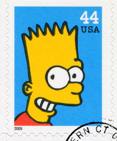 UNITED STATES CIRCA 2009: stamp printed by United States, shows Bartholomew Jo-Jo Simpson, circa 2009のeditorial素材