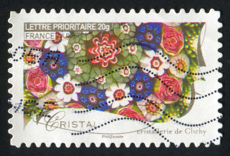 FRANCE - CIRCA 2009: stamp printed by France, shows crystal, circa 2009の写真素材