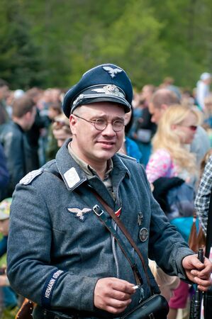 KALININGRAD, RUSSIA  - May 09: Reconstruction of the Great War (Russian-Germany) battle,...