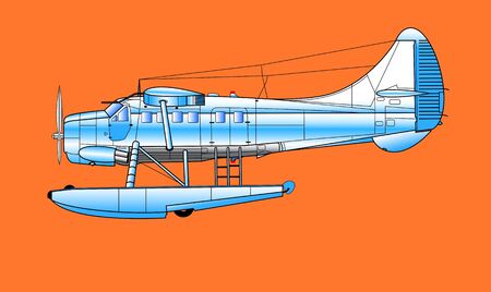 Canada aeroplaneのイラスト素材