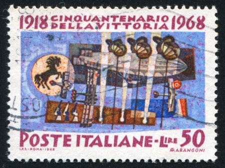 ITALY - CIRCA 1968: stamp printed by Italy, shows The Air Force, circa 1968のeditorial素材