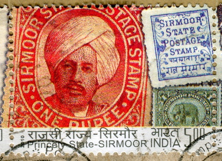 INDIA - CIRCA 2010: stamp printed by India, shows king, circa 2010のeditorial素材