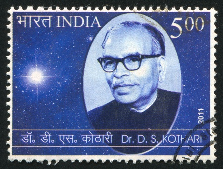 INDIA - CIRCA 2011: stamp printed by India, shows Kothari, circa 2011のeditorial素材