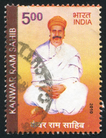 INDIA - CIRCA 2010: stamp printed by India, shows Kanwar Ram Sahib, circa 2010のeditorial素材