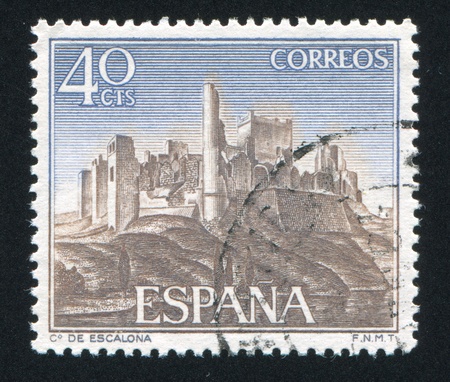 SPAIN - CIRCA 1968: stamp printed by Spain, shows Escalona, circa 1968のeditorial素材