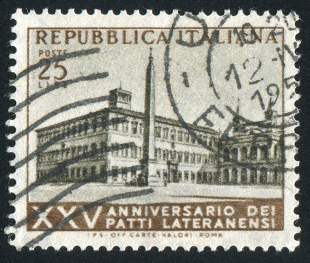 ITALY - CIRCA 1954: stamp printed by Italy, shows Lateran Palace in Rome, circa 1954