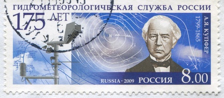 RUSSIA - CIRCA 2009: stamp printed by Russia, shows Adolph Kupffer, circa 2009のeditorial素材