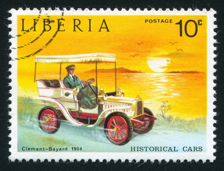 LIBERIA - CIRCA 1973: stamp printed by Liberia, shows Clement bayard, circa 1973のeditorial素材