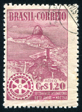 BRAZIL - CIRCA 1948: stamp printed by Brazil, shows   jesus, circa 1948のeditorial素材