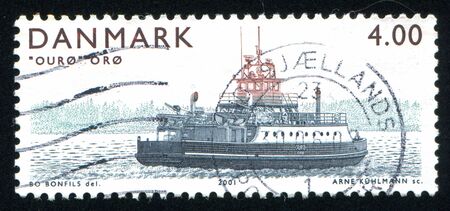 DENMARK - CIRCA 2001: stamp printed by Denmark, shows Ouro ship, circa 2001