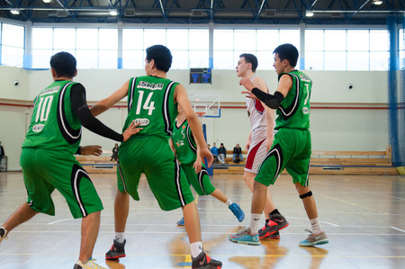KALININGRAD - APRIL 4: Basketball competitions european youth basketball league (EYBL), 4 April,...