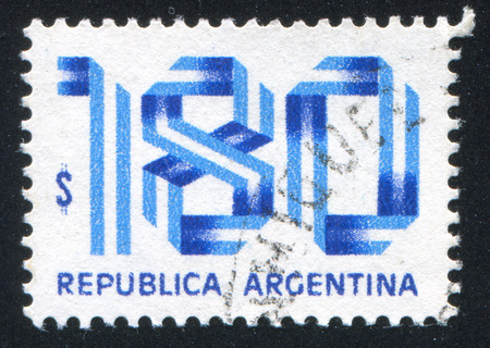 ARGENTINA - CIRCA 1978: stamp printed by Argentina, shows symbol, circa 1978のeditorial素材