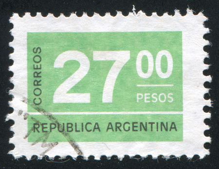 ARGENTINA - CIRCA 1976: stamp printed by Argentina, shows symbol, circa 1976のeditorial素材