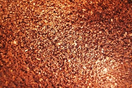 Close up of coffee groundsの写真素材