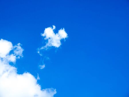 blue sky with cloud closeup