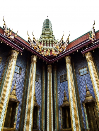 Wat Phra Kaew or Temple of the Emerald Buddha in the Grand Palace Complex, Bangkok, Thailandのeditorial素材